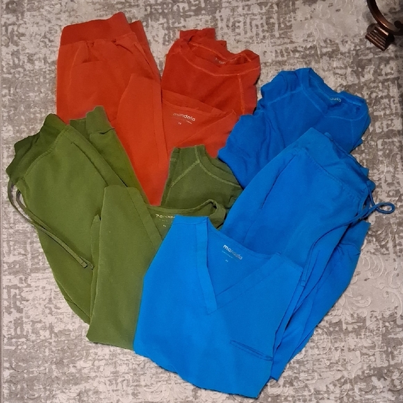 Mandala Other - Bundle Of 3 Mandala Scrub Sets; Sizes XS & S